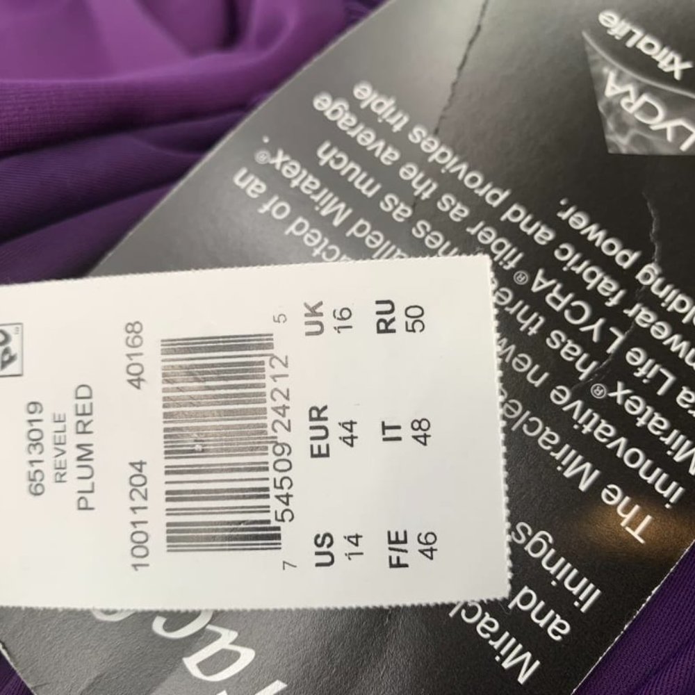 New MIRACLESUIT REVELE ONE PIECE plum 14 - Picture 8 of 9